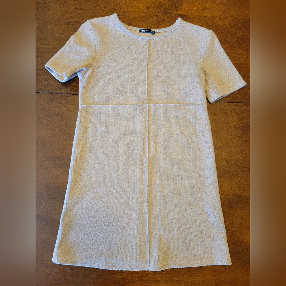 Long Zara Tan Knit Top